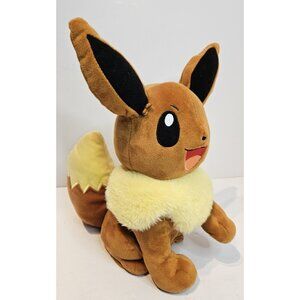 2017 POKEMON EEVEE Plush 13"  EUC Tomy Sounds/Movement Tested